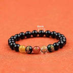 Chinese New Year Five-Year Prosperity God of Wealth Bracelet - Dragon Year Transfer, Imitation Cinnabar & Horse Design, Unisex Jewelry for Men and Women, Red Bead Accents, Symbol of Good Fortune and Wealth, Cultural Accessory