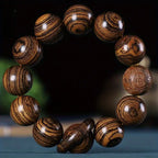 Ethnic Style Bracelet Bead Good Luck Bracelet for Men And Women, Golden Star Bead Bracelet, Rosary Wooden Bracelet, Positive Bracelet, Meditation Accessory, Ethnic Design, Traditional Jewelry, Natural Material, Durable Wood, Beaded Bracelet, Spiritual Bra